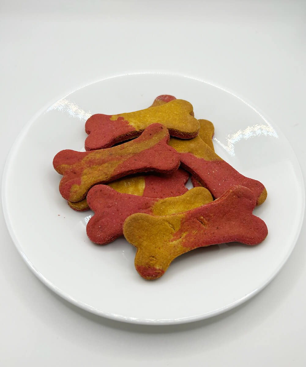 beet and sweet potato dog treats